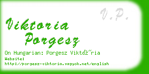 viktoria porgesz business card